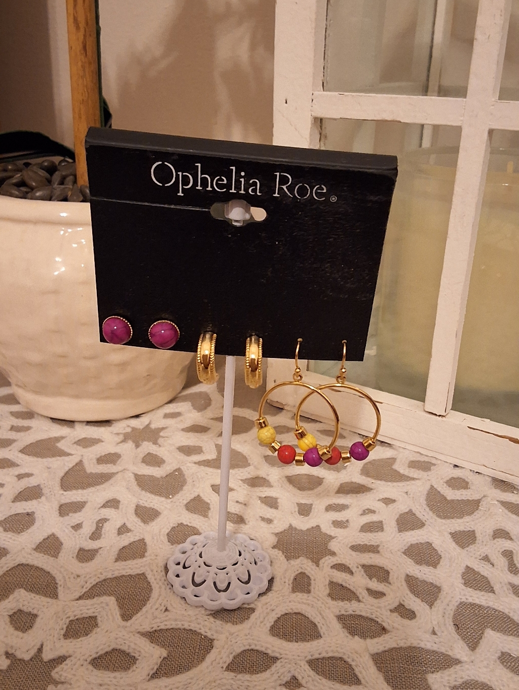 Ophelia Roe Nwt Multiple Earring Set 12$